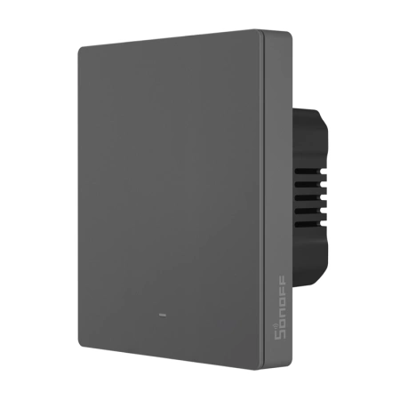 Inteligentny przełącznik ścienny WiFi SONOFF M5-1C-80 (1-kanałowy, do ramki, grafitowy)