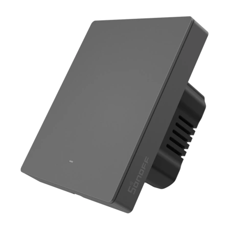Inteligentny przełącznik ścienny WiFi SONOFF M5-1C-80 (1-kanałowy, do ramki, grafitowy)